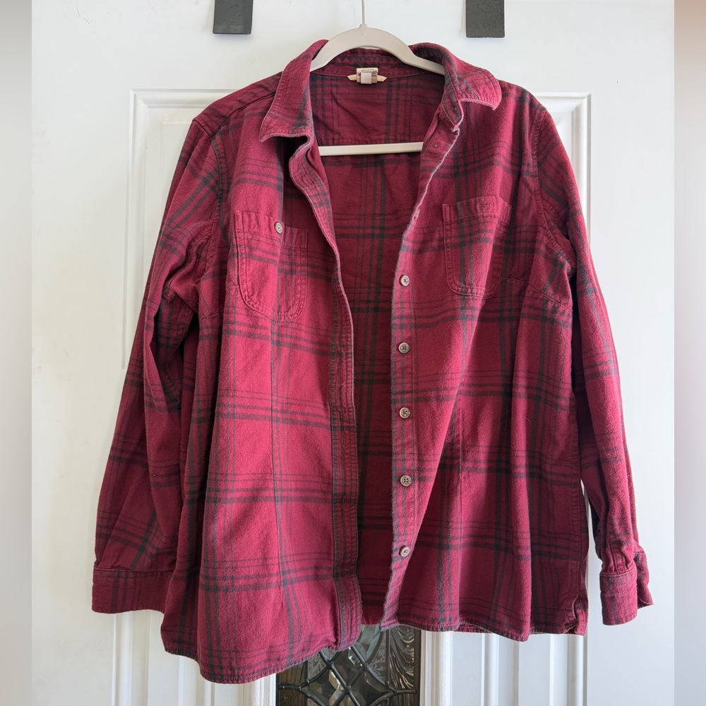 Duluth Trading Co Red Plaid flannel